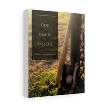 Load image into Gallery viewer, God. Family. Baseball. - Canvas Gallery Wraps