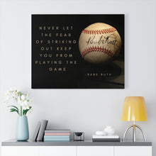 Load image into Gallery viewer, Babe Ruth Ball - Canvas Gallery Wraps