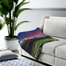 Load image into Gallery viewer, Citi Field at Sunset - Velveteen Plush Blanket