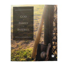 Load image into Gallery viewer, God.  Family.  Baseball.  - Velveteen Plush Blanket