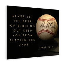 Load image into Gallery viewer, Babe Ruth Ball - Canvas Gallery Wraps