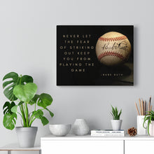 Load image into Gallery viewer, Babe Ruth Ball - Canvas Gallery Wraps