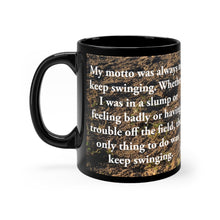 Load image into Gallery viewer, Hank Aaron Quote - Black mug 11oz