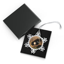 Load image into Gallery viewer, Ball in Glove - 2020 - Pewter Snowflake Ornament