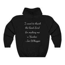 Load image into Gallery viewer, Yankee Stadium & Joe DiMaggio Quote - Unisex Heavy Blend™ Hooded Sweatshirt