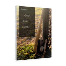 Load image into Gallery viewer, God. Family. Baseball. - Canvas Gallery Wraps