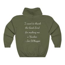 Load image into Gallery viewer, Yankee Stadium & Joe DiMaggio Quote - Unisex Heavy Blend™ Hooded Sweatshirt