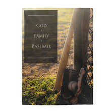 Load image into Gallery viewer, God.  Family.  Baseball.  - Velveteen Plush Blanket