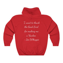 Load image into Gallery viewer, Yankee Stadium & Joe DiMaggio Quote - Unisex Heavy Blend™ Hooded Sweatshirt