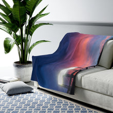 Load image into Gallery viewer, Citi Field at Sunset - Velveteen Plush Blanket