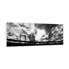 Load image into Gallery viewer, Citi Field Sunset - Black &amp; White - Canvas Gallery Wraps
