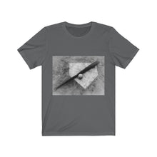 Load image into Gallery viewer, Vintage Home Plate B&amp;W - Unisex Jersey Short Sleeve Tee
