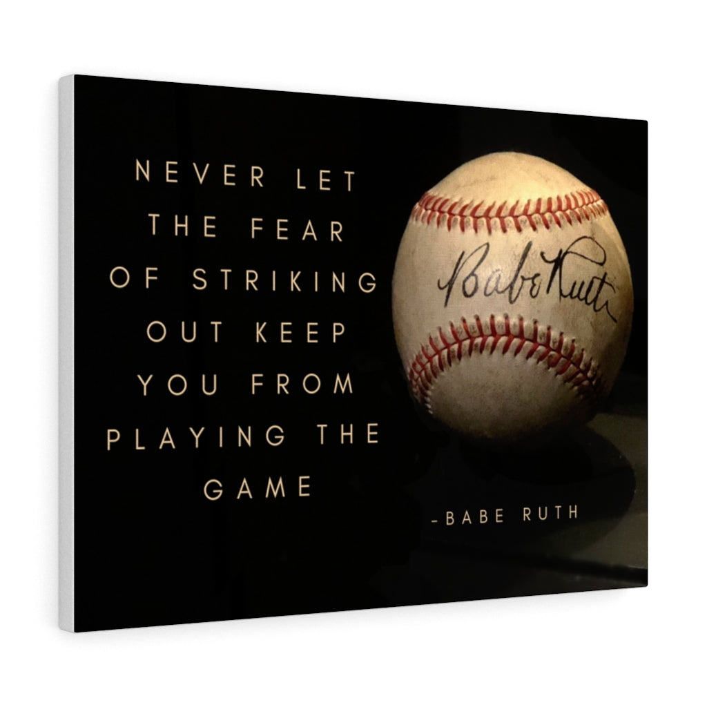 Babe Ruth Ball - Canvas Gallery Wraps