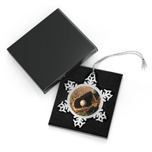 Load image into Gallery viewer, Ball in Glove - Timeless - Pewter Snowflake Ornament
