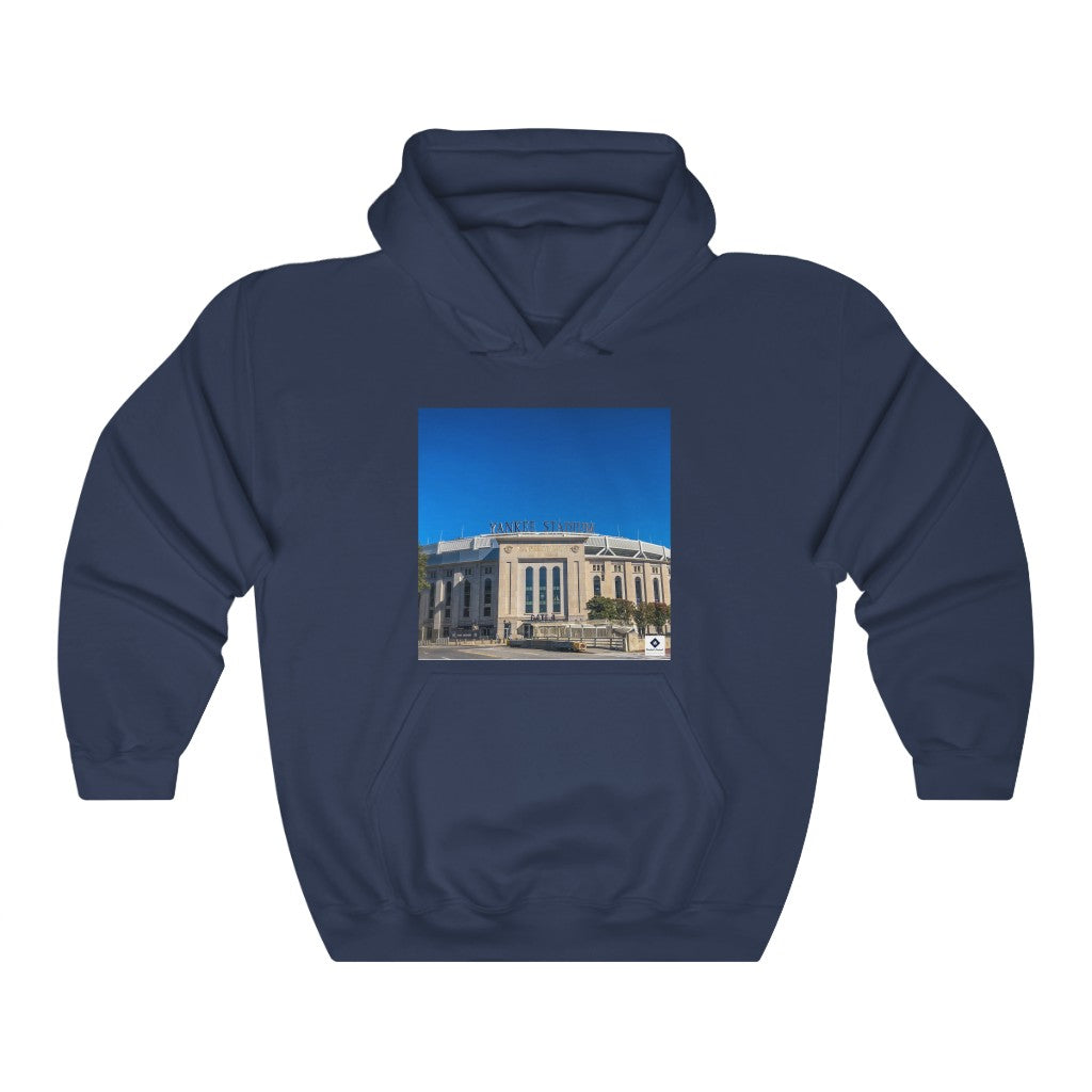 Yankee Stadium & Joe DiMaggio Quote - Unisex Heavy Blend™ Hooded Sweatshirt