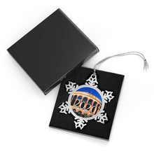 Load image into Gallery viewer, Citi Field - 2020 - Pewter Snowflake Ornament
