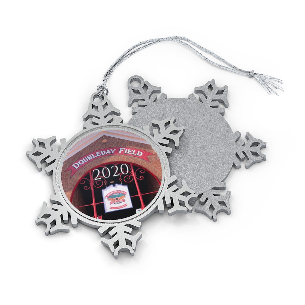 Doubleday Field - 2020 - Pewter Snowflake Ornament
