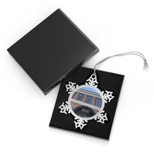 Load image into Gallery viewer, Hall of Fame Exterior - 2020 - Pewter Snowflake Ornament
