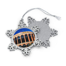 Load image into Gallery viewer, Citi Field - Timeless - Pewter Snowflake Ornament
